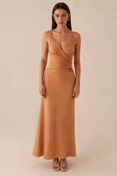 Twilight Etui Spaghettiträger Gerafftes Abendkleid